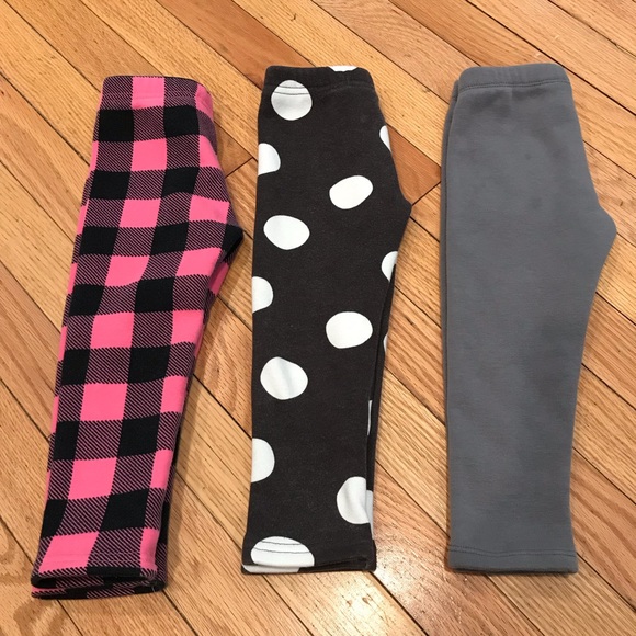 Carter's Other - Three pairs of fleece lined leggings!
